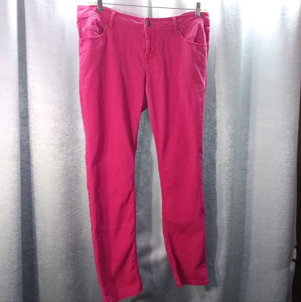 Magenta Skinny Jeans